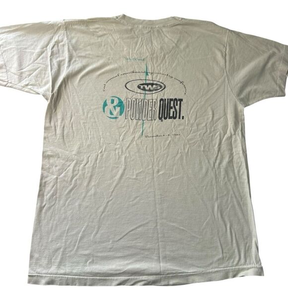 Transworld Snowboarding TWS vintage Powder Quest 1991 90’s Tee T shirt xl - Picture 1 of 7